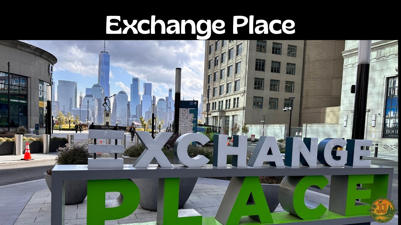 4K Scenic Spring Walk in Exchange Place, Jersey City | Stunning Views of NYC & Hudson River