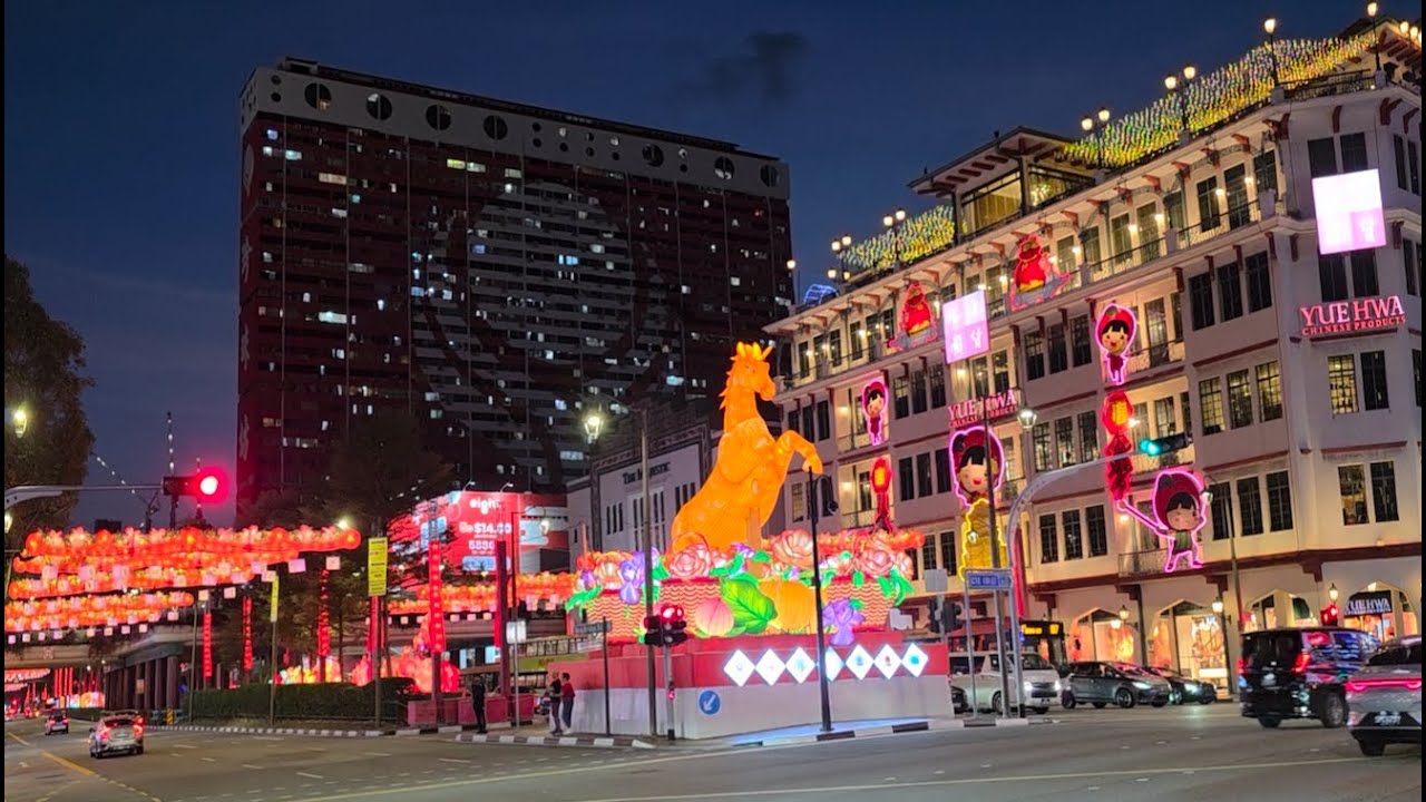 Chinatown Singapore Chinese New Year festive street 2026 ｜新加坡牛车水年货市场 2026 #新年 #马年 🐎 #CNY