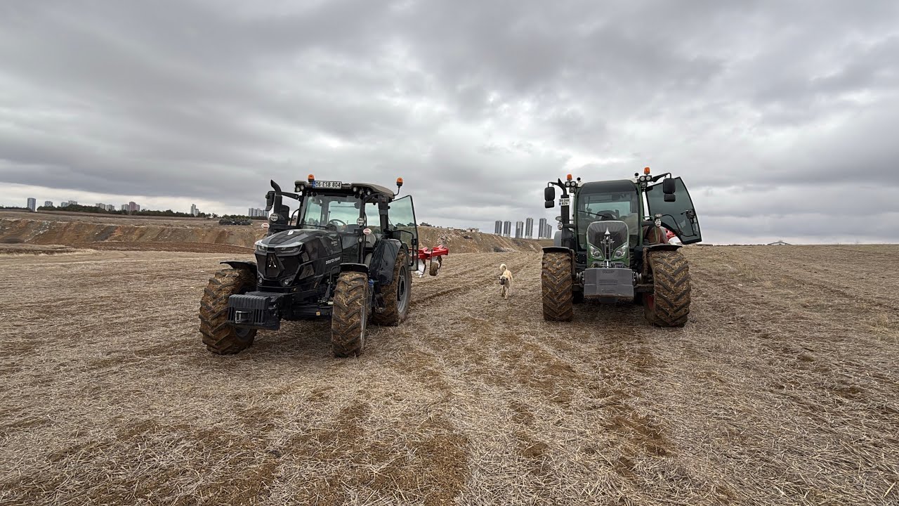 Deutz Fahr 6135 c warrior 5 li ünlü pulluk ile tarlada bir tur