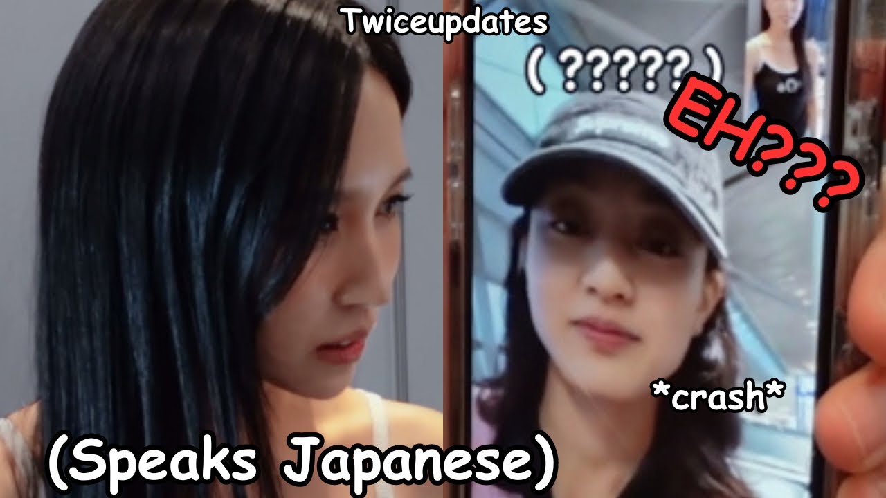 when mina ‘s japanese made jihyo malfunction ft. Mina being sweet unnie to tzuyu
