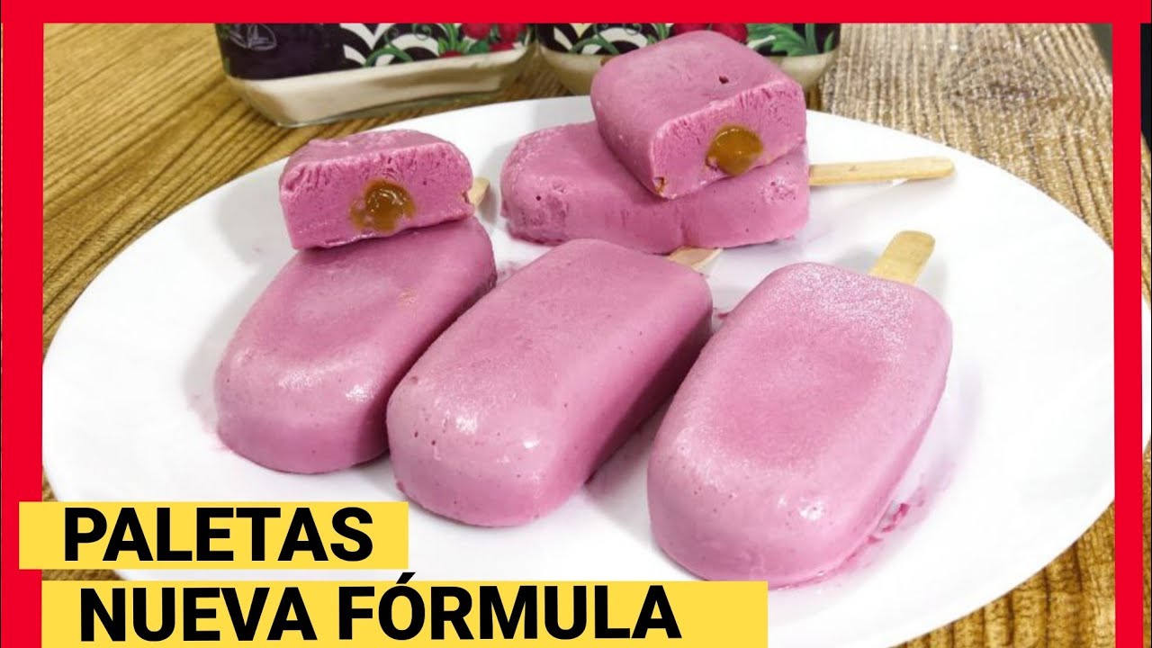 PALETAS HELADAS DE MORA  Y AREQUIPE / HELADO CASERO DE MORAS / PALETAS RELLENAS