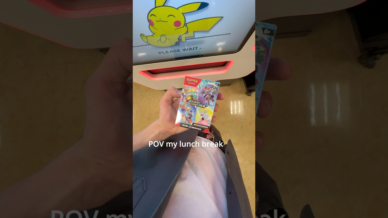 POV Opening Pokemon Packs for my Lunch Break