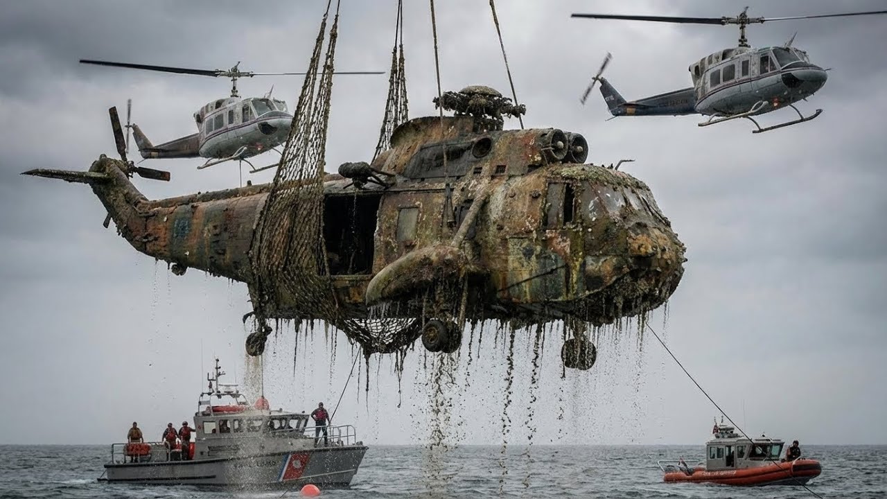 RESTORATION - Finding a Crashed Helicopter on the Ocean Floor , Fixing it Like New - Deep Sea Giants