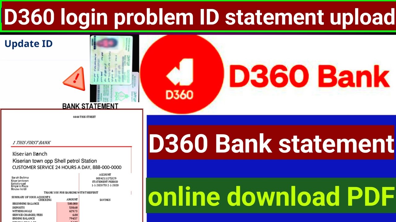 D360 Bank Statement Download Online | D360 Bank Money Hold Problem Solution 2025 | Easy Guide