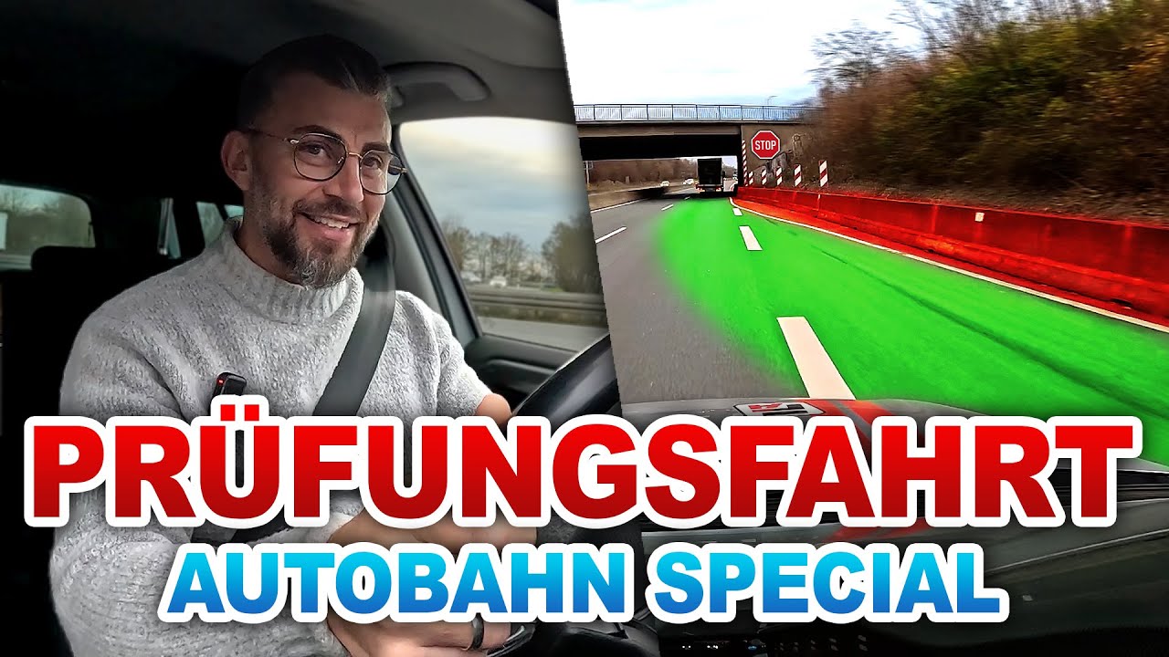Prüfungsfahrt Autobahn Spezial l Auffahrten & Abfahrten l Darauf achtet der Prüfer l Fahrprüfung PKW