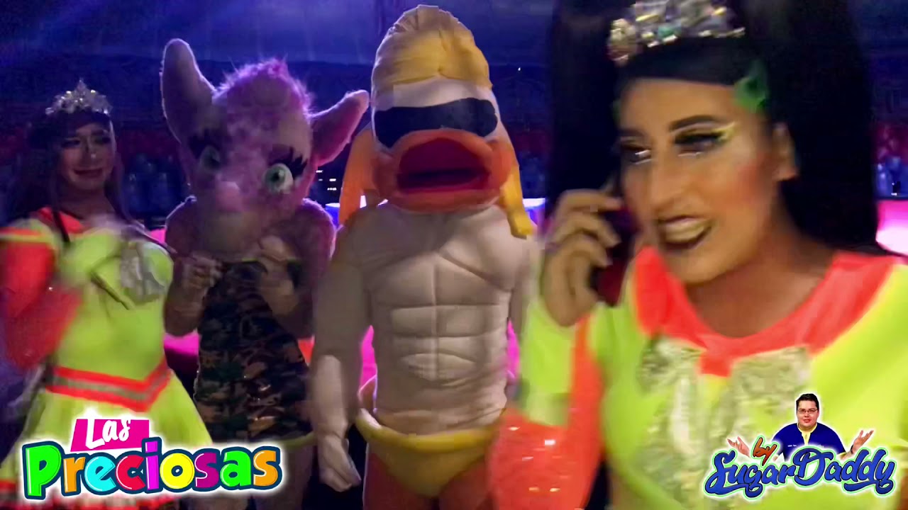 Las Preciosas y Los Wapayasos bailan el baile del Cuack en el circo Ónix