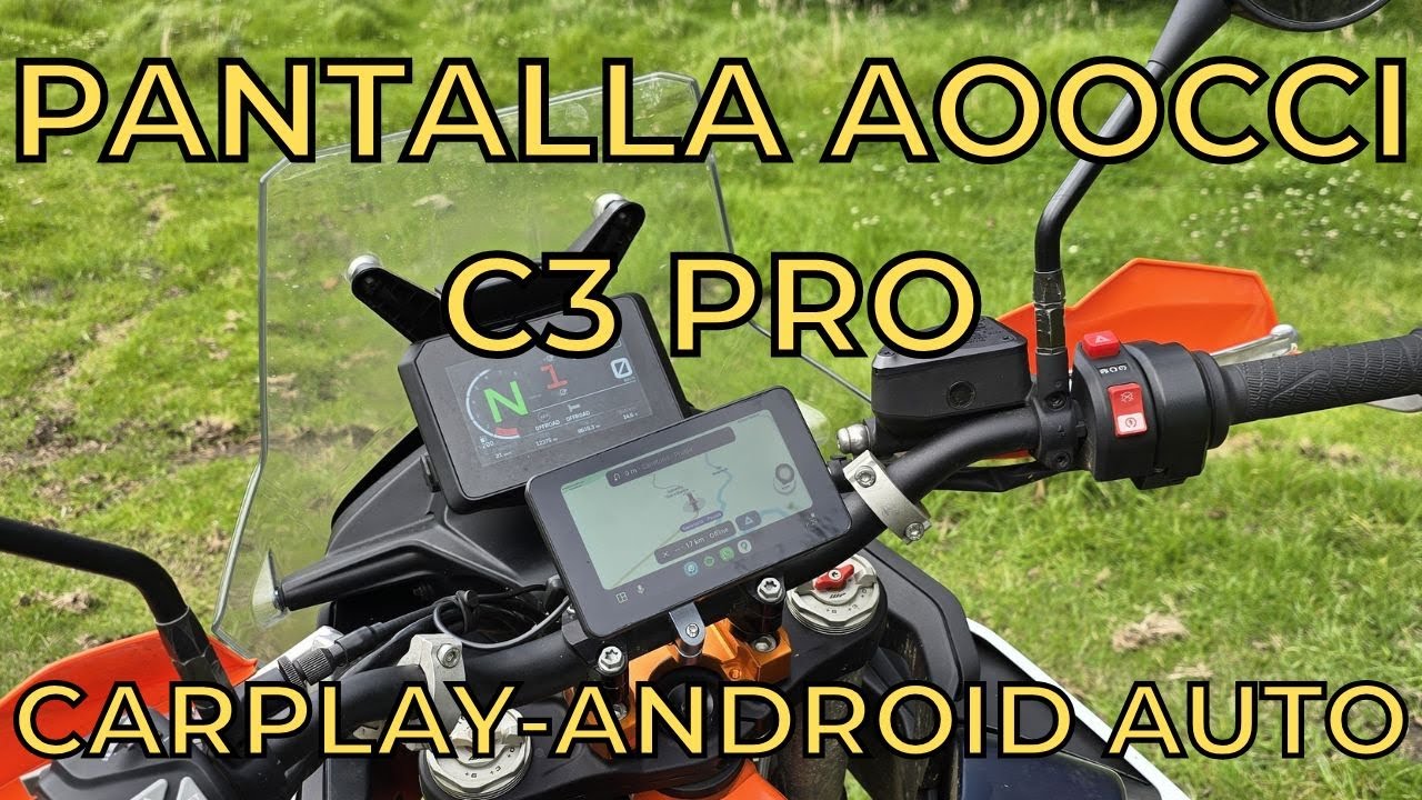 PANTALLA AOOCCI C3 PRO | CARPLAY - ANDROID AUTO | REVIEW | AVENTURAS DE UN MOTERO