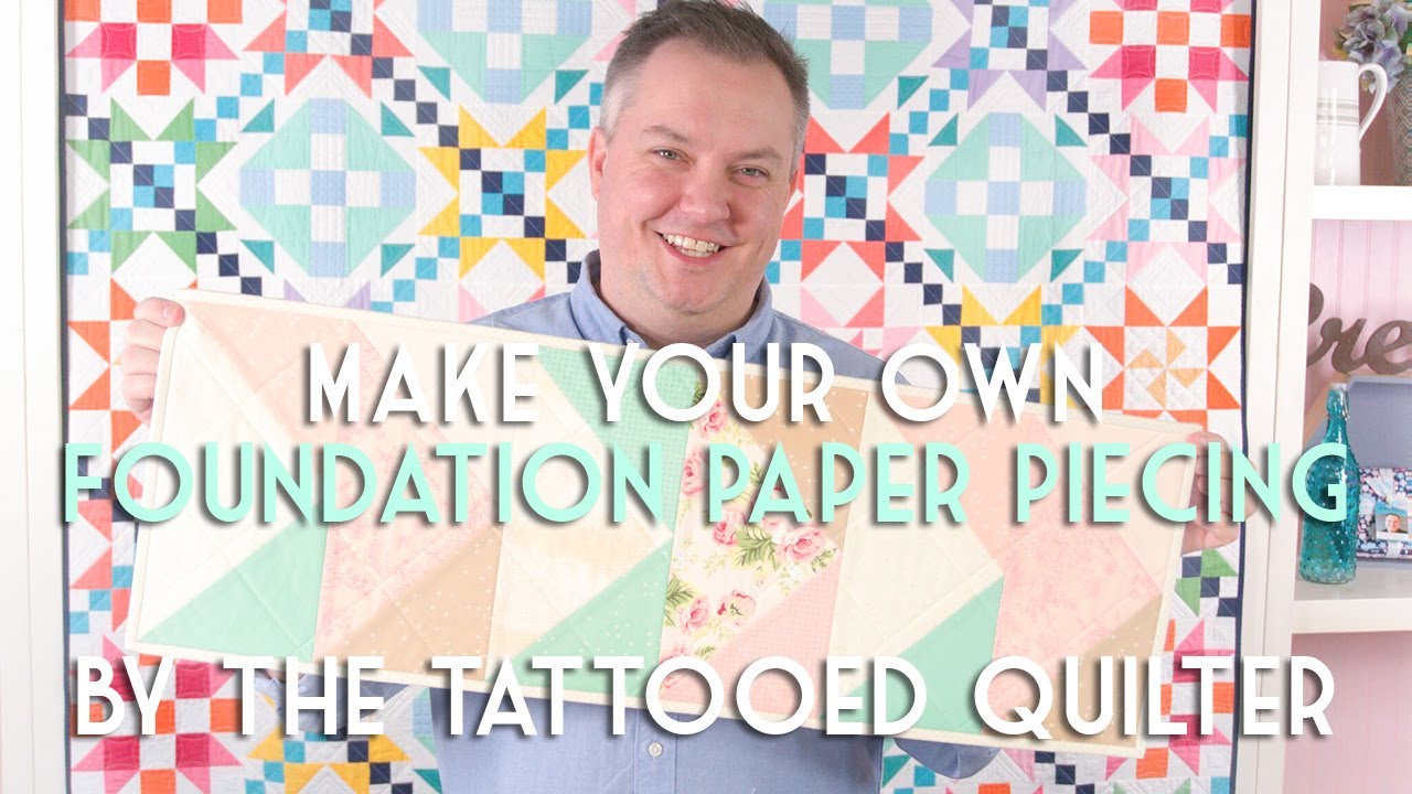 Paper Pieced Flying Geese Table Runner - The Tattooed Quilter | Fat Quarter Shop
