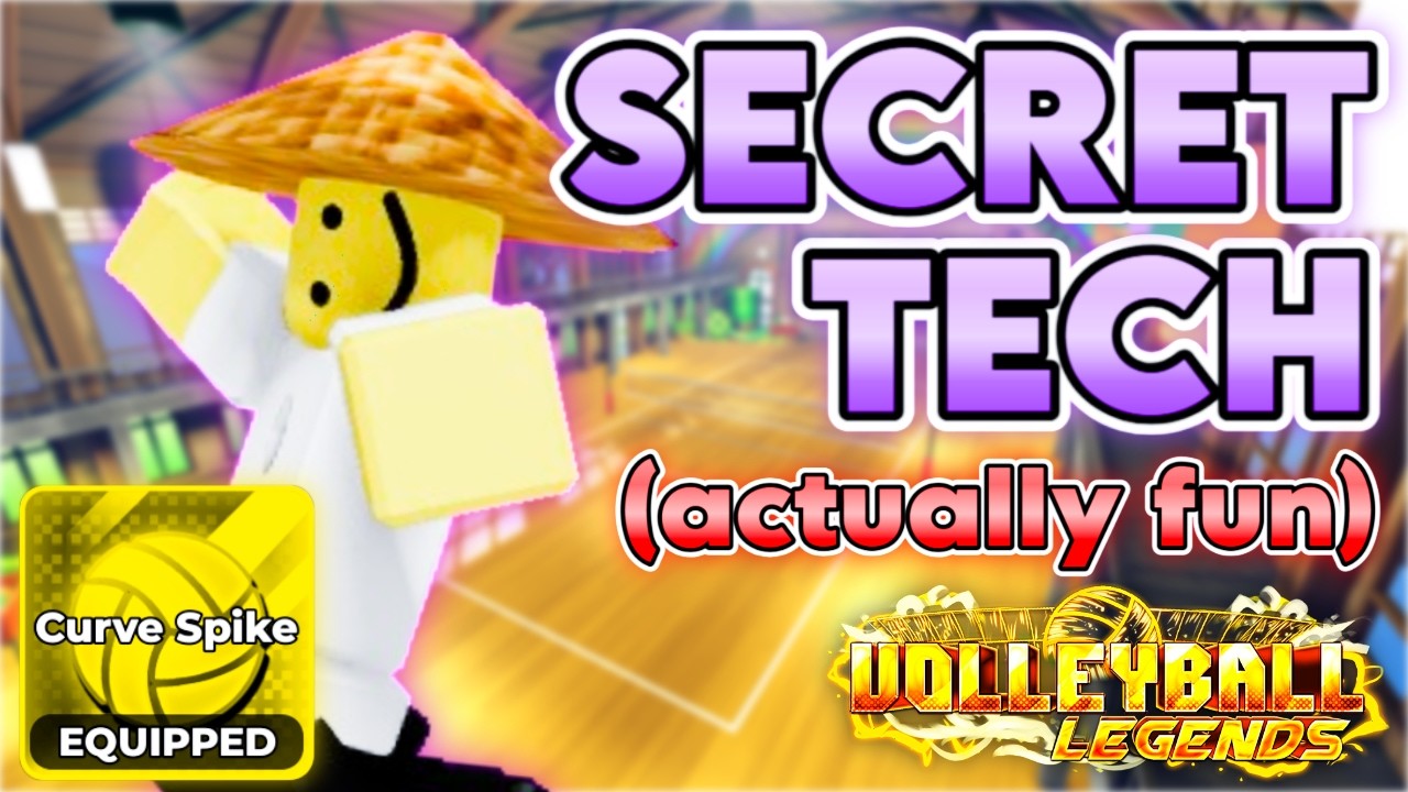 Abusing The SECRET CURVE SPIKE Tech in Volleyball Legends!