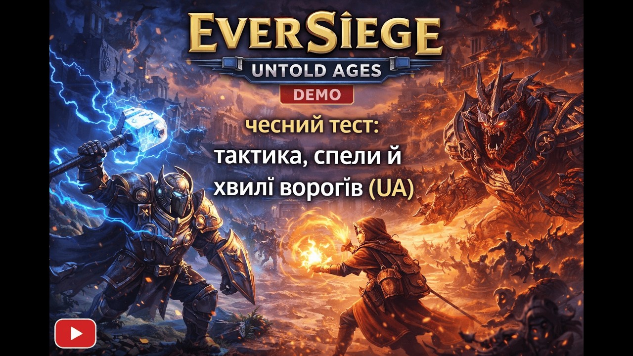 EverSiege: Untold Ages (DEMO) — чесний тест: тактика, спели й хвилі ворогів (UA)
