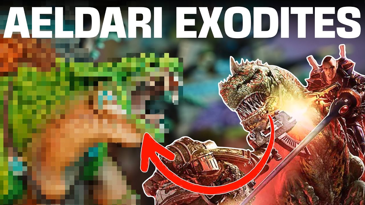 40K Lazer Dinosaurs in Space | We Got a Custom Made Aeldari Exodites Army!