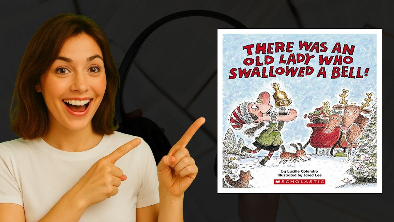 There Was an Old Lady Who Swallowed a Bell! Audiobook by Lucille Colandro 🎄📚