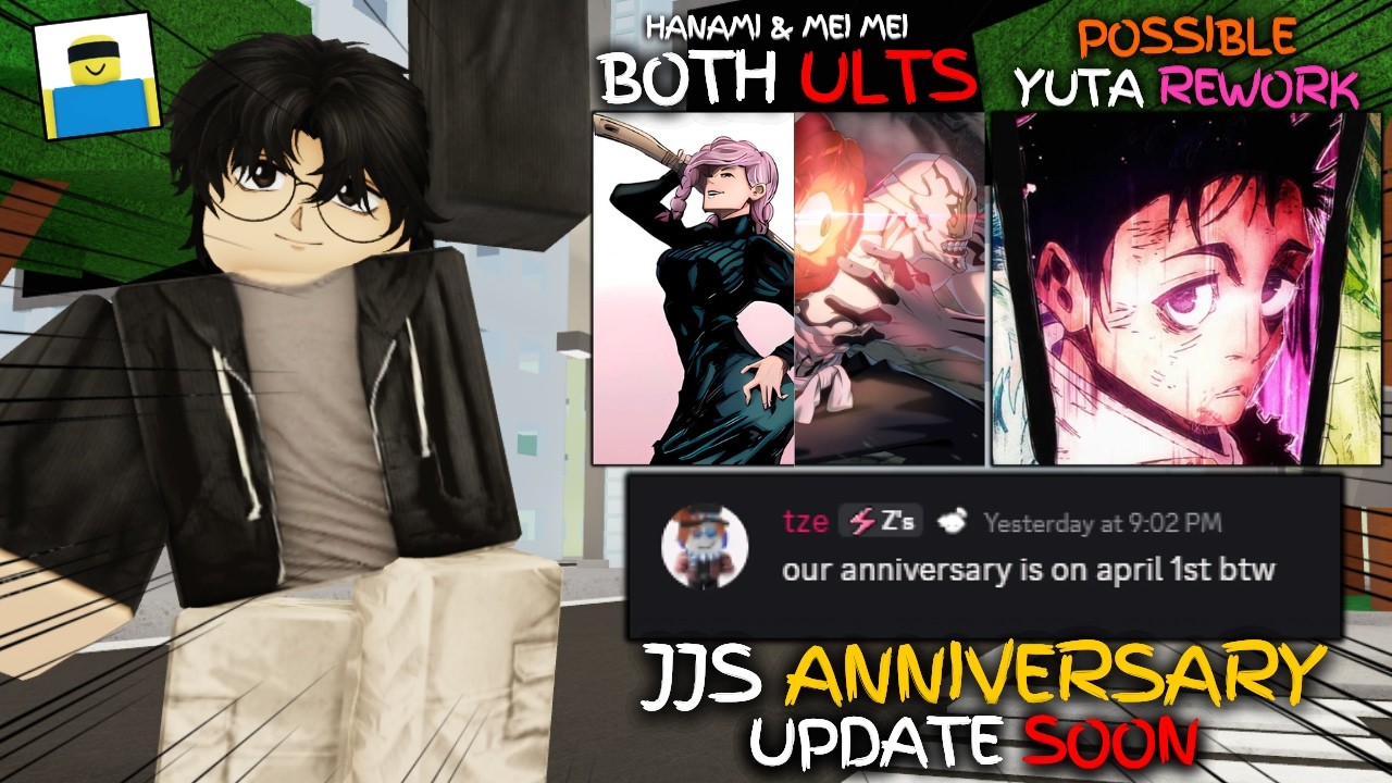 JJS ANNIVERSARY AND APRIL FOOLS UPDATE + HANAMI AND MEI MEI ULT + POSSIBLE YUTA REWORK SOON | JJS