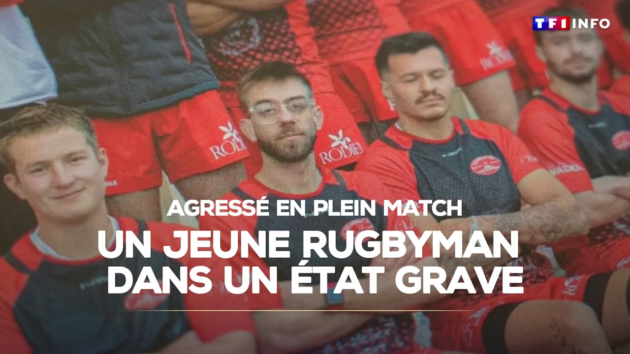 Émotion et colère après l'agression d'un rugbyman amateur en plein match｜TF1 INFO