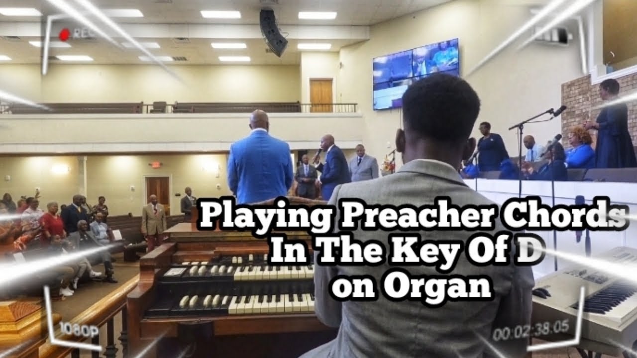 Playing Preacher Chords in the Key of D on Organ ft. Rev. Joshua Palmer
