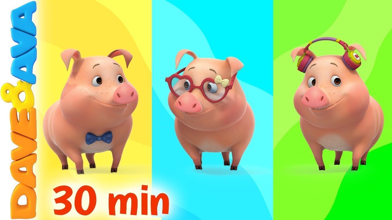 🎨 This Little Piggy - Colors | Learn Colors with Dave and Ava 🎨