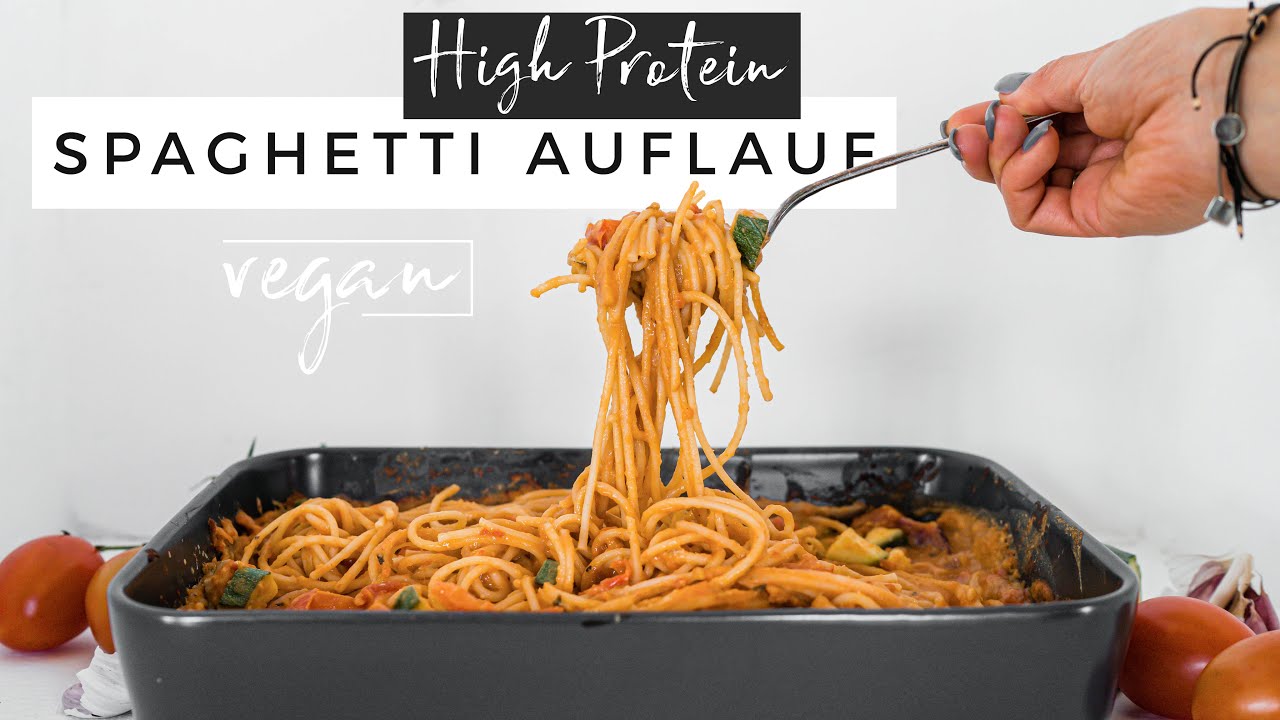 High Protein SPAGHETTI AUFLAUF | Dauert nur 5 MINUTEN | Vegan
