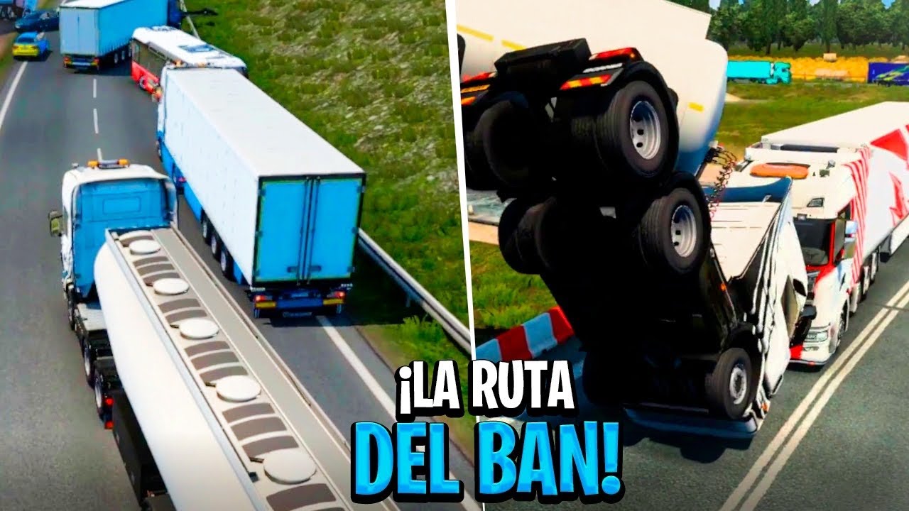 ¡LA RUTA DEL BAN, UN CAOS TOTAL! *terminamos reportados* | Euro Truck Simulator 2