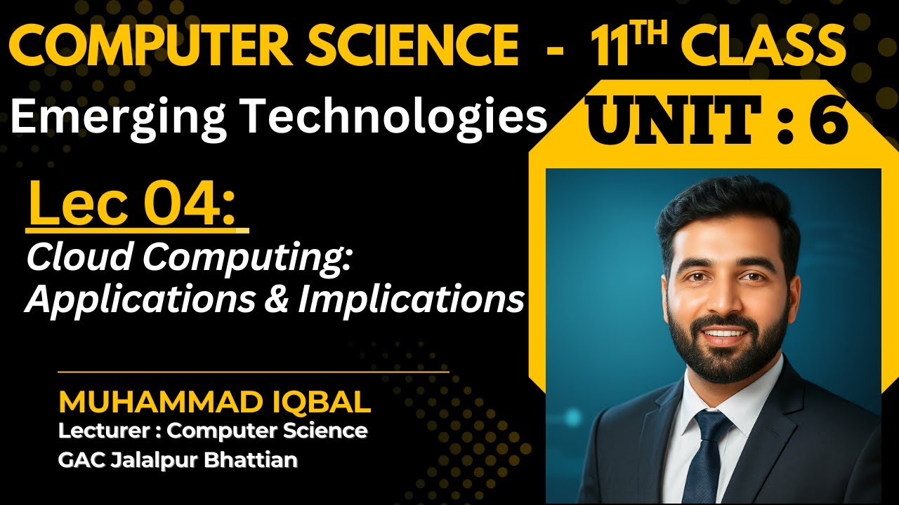 Cloud Computing Applications & Implications Explained | 1st Year CS | Chapter 6