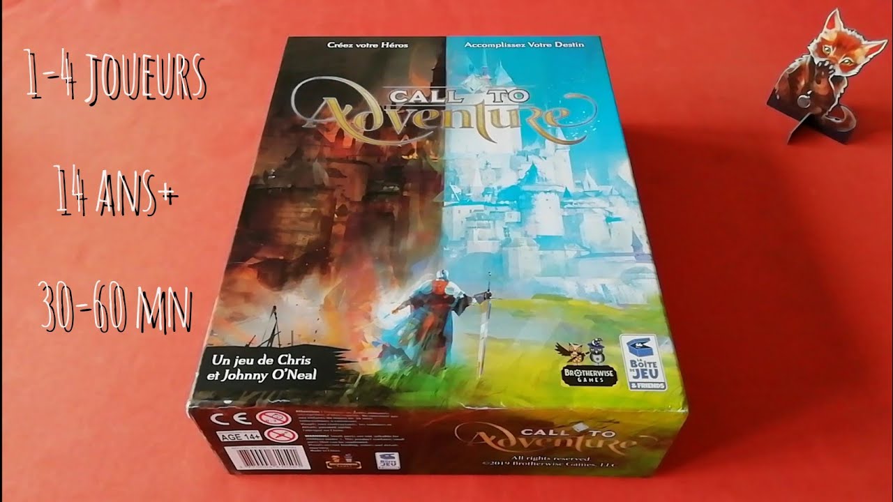 Une partie de Call to Adventure (2 joueurs)