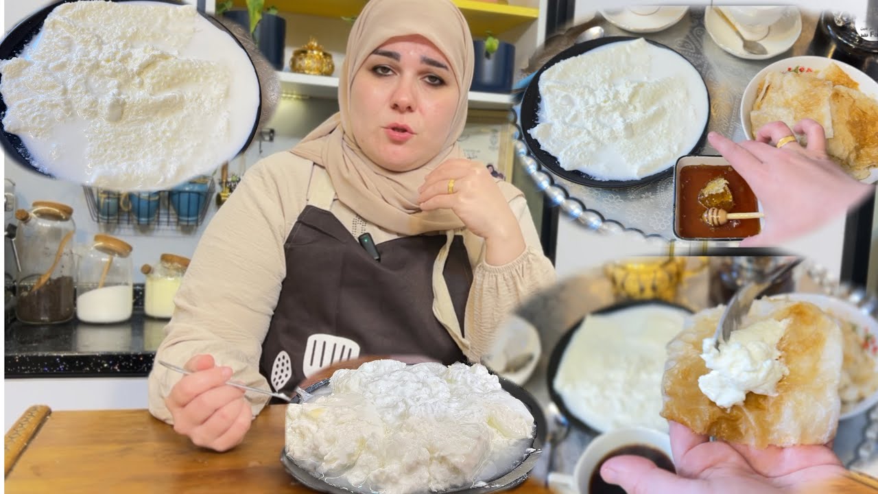 كيمر عرب على أصوله بدون إضافة نشا أو كريمة قيمر السدة ويا لبن أو الزبادي كل تفاصيله شيف غفران