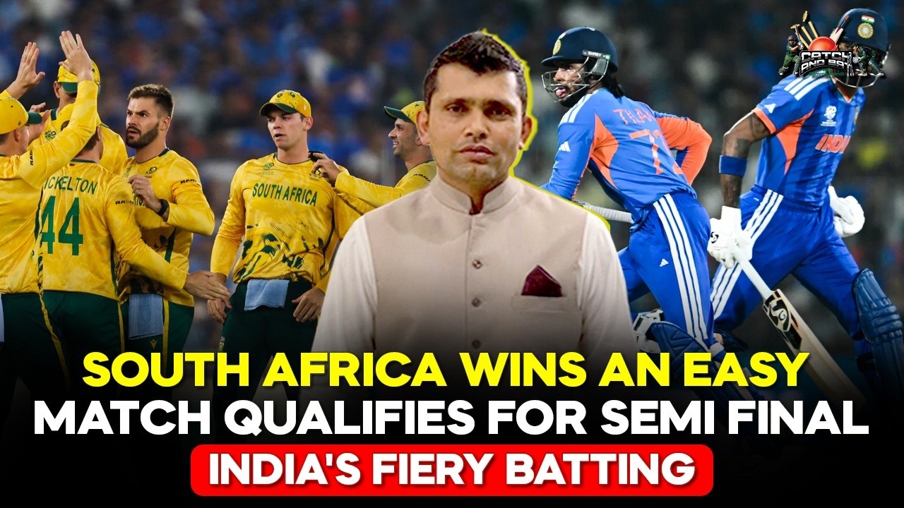 South Africa wins an easy match qualifies for Semi Final | India's fiery batting | Kamran Akmal