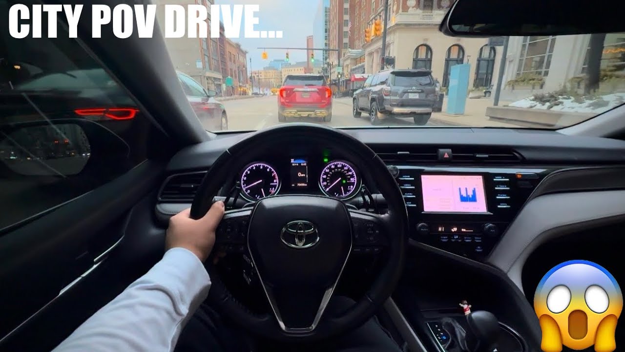 Toyota Camry SE city pov drive (4k HDR)