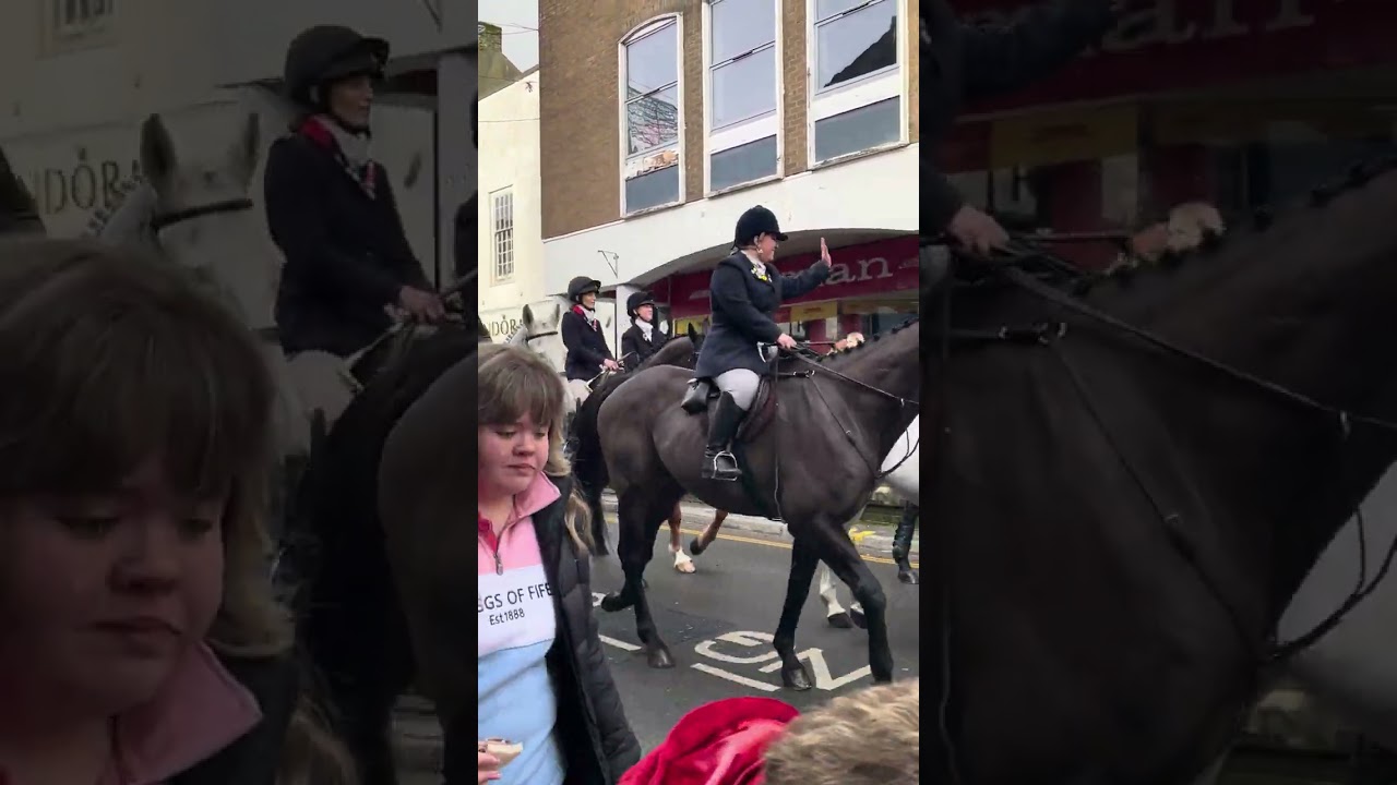 Carmarthen Hunt Lammas Street New Years Day 2026