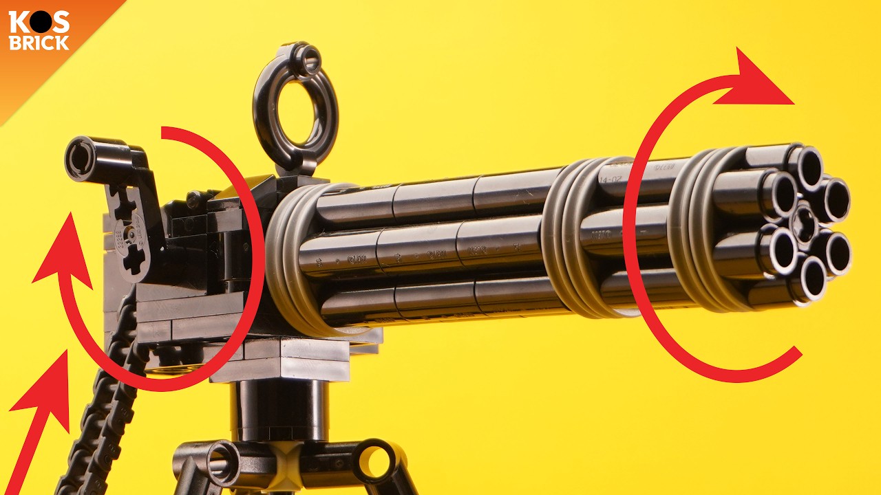Lego Gatling Gun - Weapons and Guns Part 11 (Tutorial)