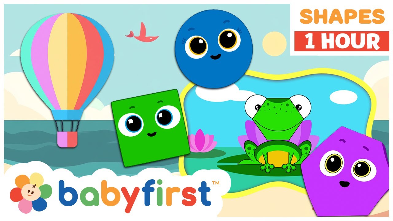 Shapes for Kids - Learning Shapes with Fun Animals and Vehicles | Shapes School | BabyFirst
