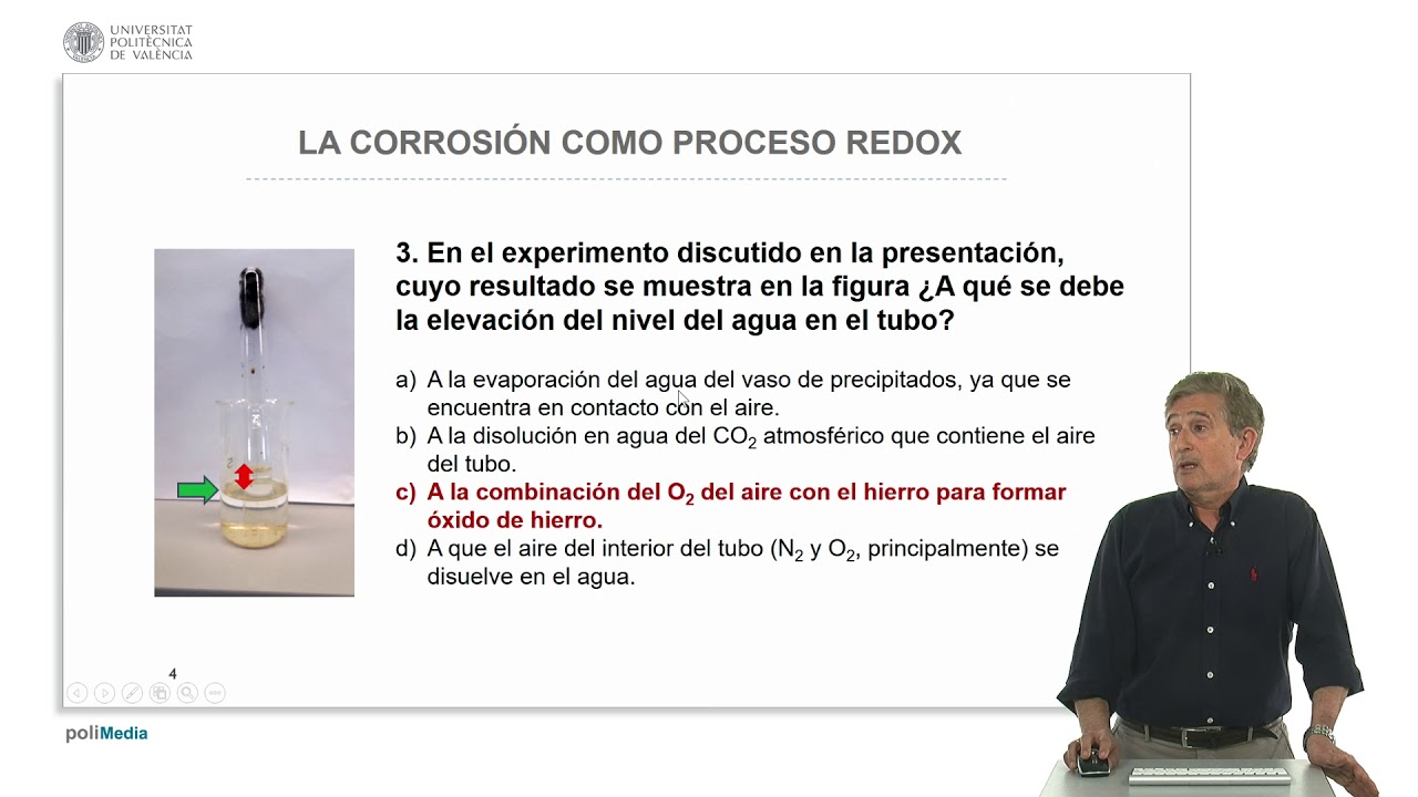La corrosión como proceso redox. Ejercicios prácticos. Soluciones. | 19/37 | UPV