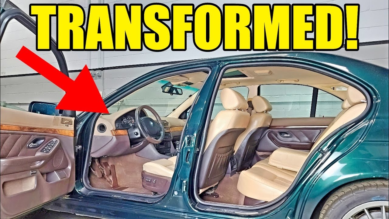 Реставрация редкого и полностью разрушенного салона BMW E39 за 200 долларов! Преображение просто ...