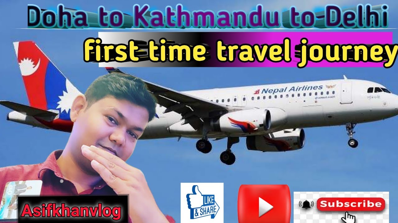doha to Kathmandu to new Delhi with Nepal airline first time😄😄