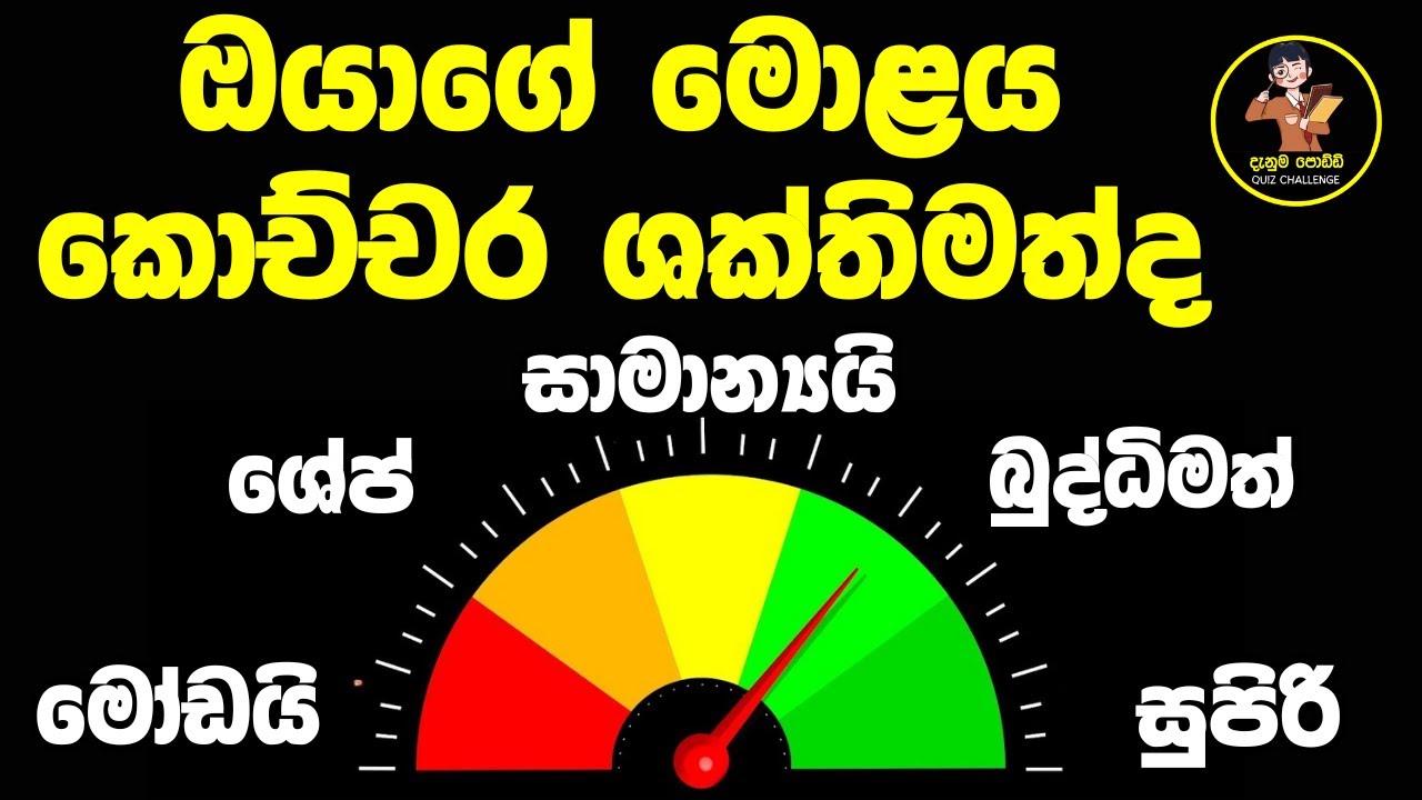 ඔයාගේ මොළේ මොන වගේද කියලා මේ ටෙස්ට් එක කරලම බලන්න 😱😱❤️ | IQ Test | Danuma poddi smart test