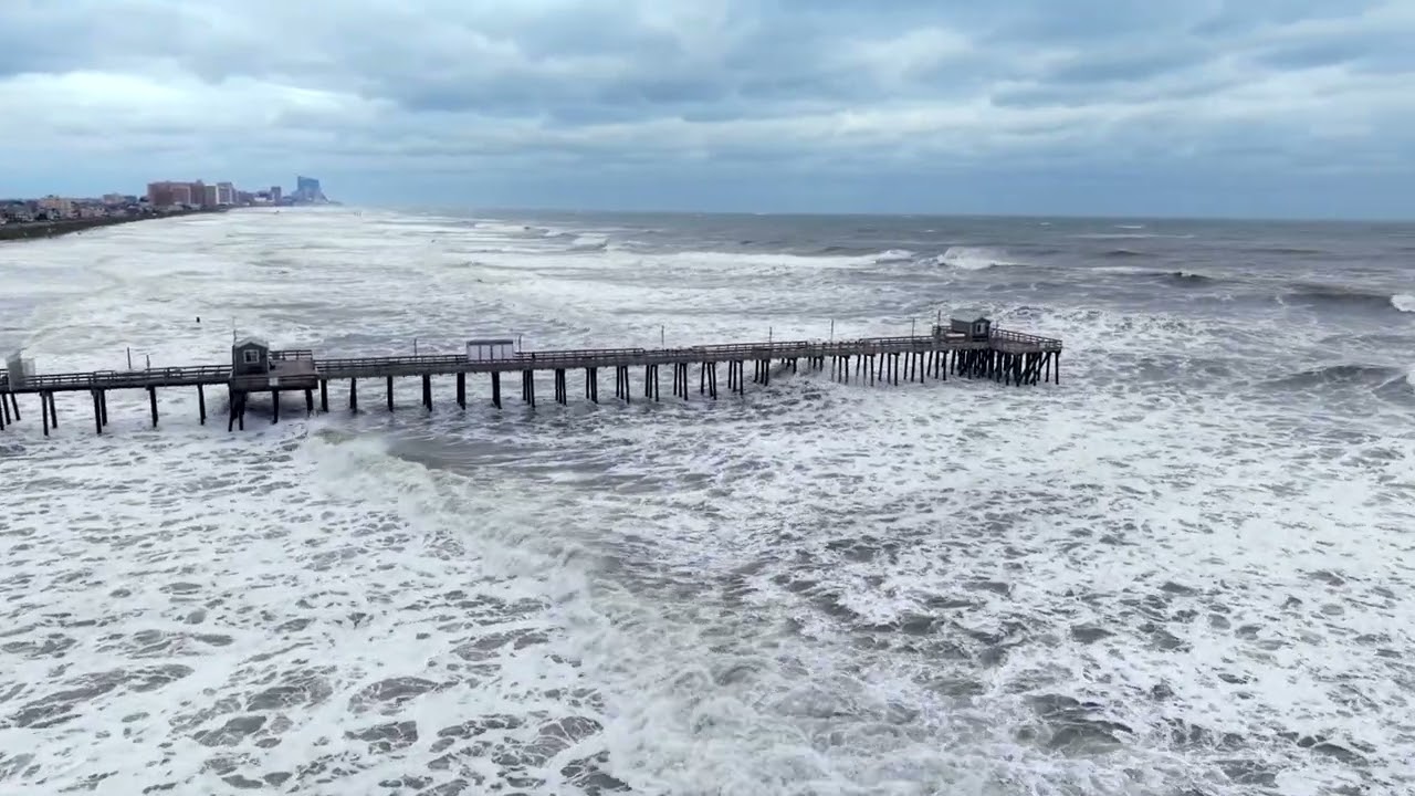 Massive Hurricane Erin Slams Into Margate City Beach