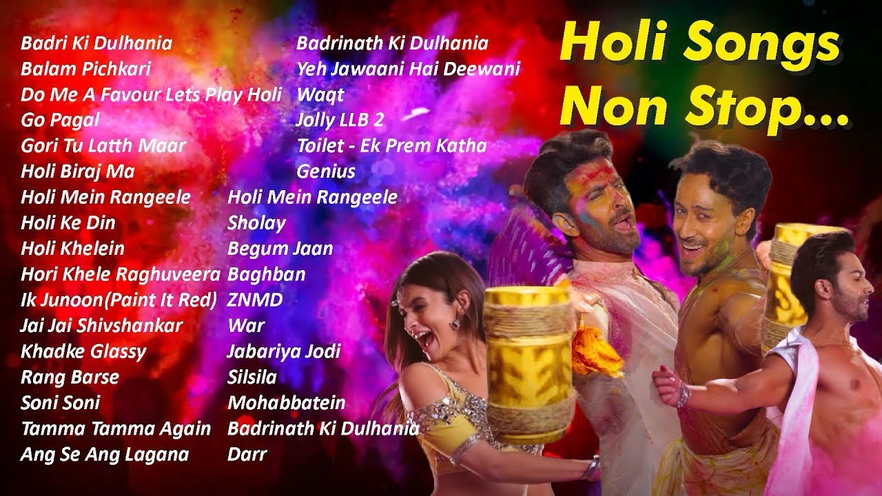 NON STOP HOLI SONGS | BOLLYWOOD HOLI SONGS | HOLI SONGS | HOLI PLAYLIST | HOLI PARTY MIX 2024