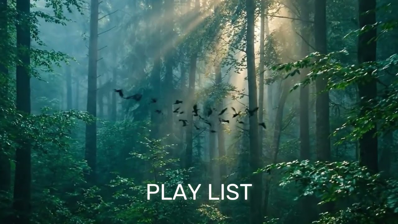 [play list]숲의 숨결과 고요한 선율 | 마음을 비워주는 새벽 안개 숲 소리 (Nature ASMR & Piano)
