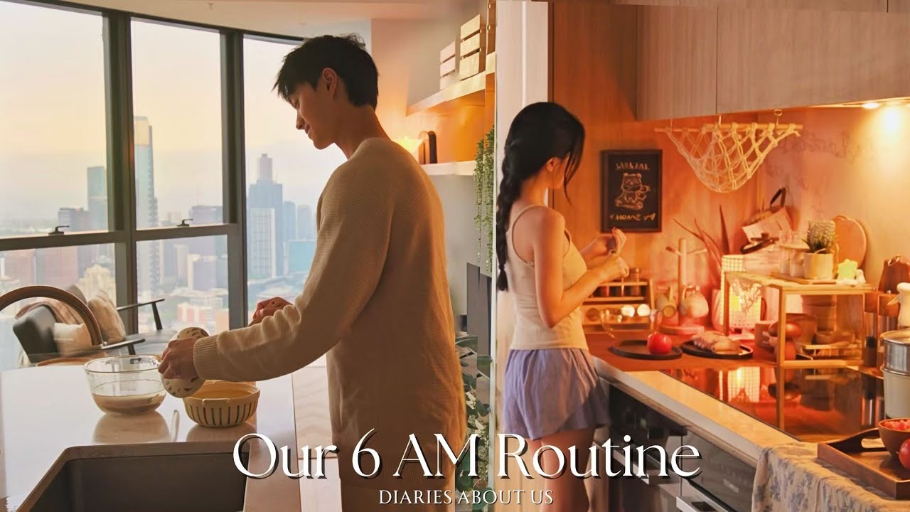 Waking Up at 6 AM as a Couple | A Cozy Reset: Morning Walk 🍃, House Chores & Comfort Cooking 🌅