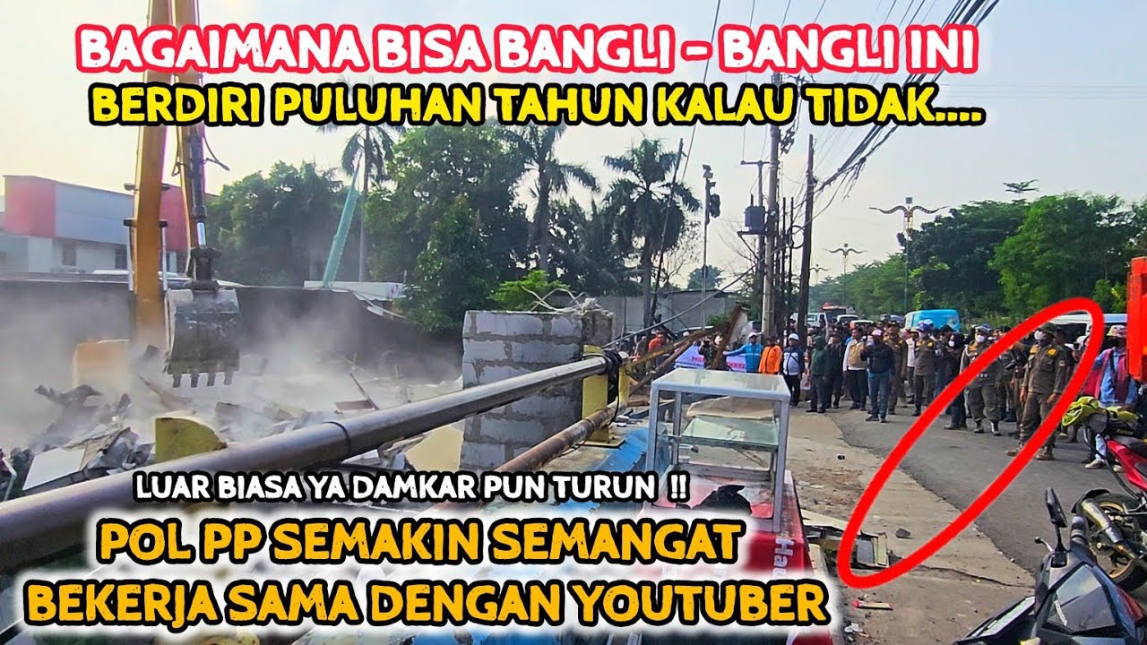 PENGGUSURAN BANGLI DI SUKADANAU KALI INI MUSN4HKAN TEMPAT ESEK-ESEK SATPOL PP NYA HUMANIS & TOP👍