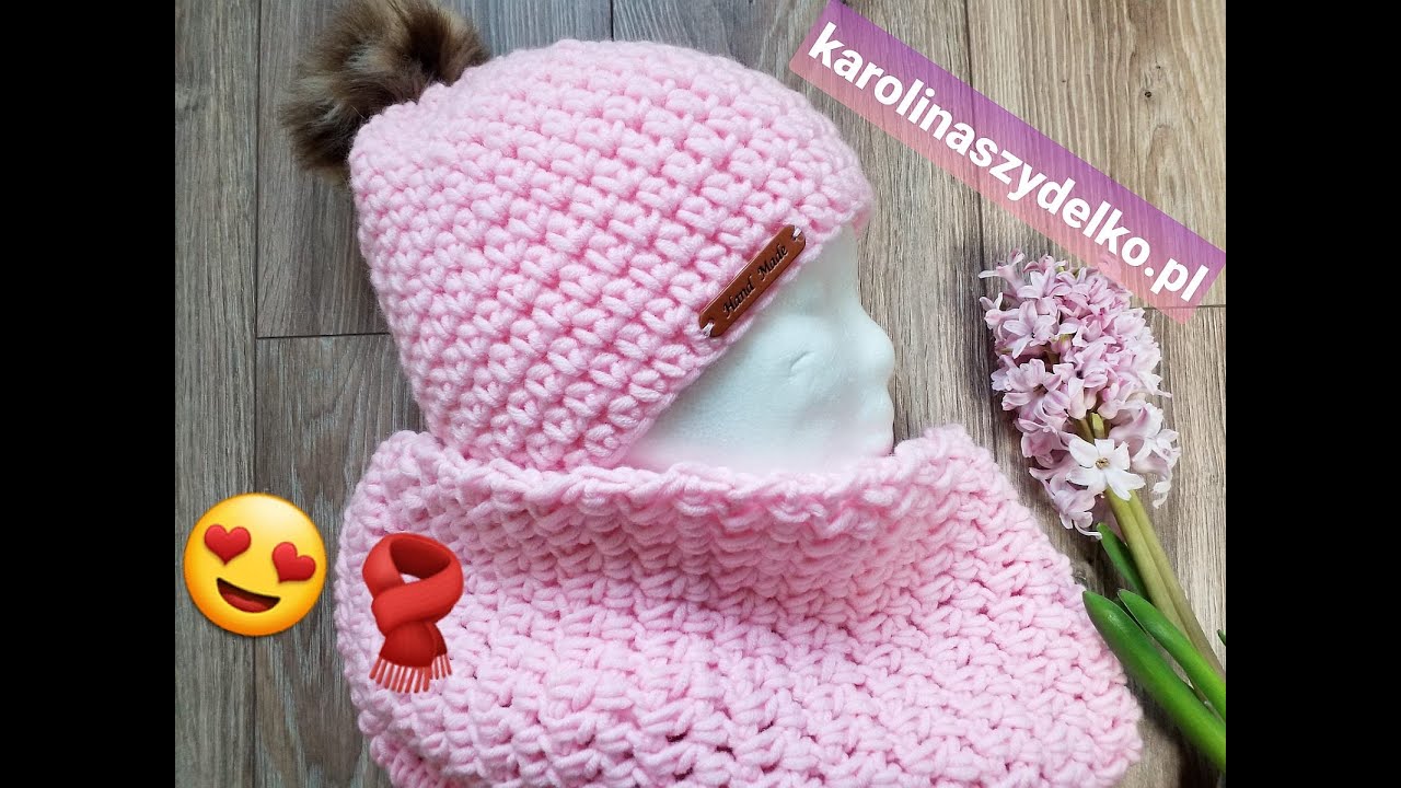 ❄🧣Super łatwy komin na szydełku dla początkujących, Karolina Szydełko