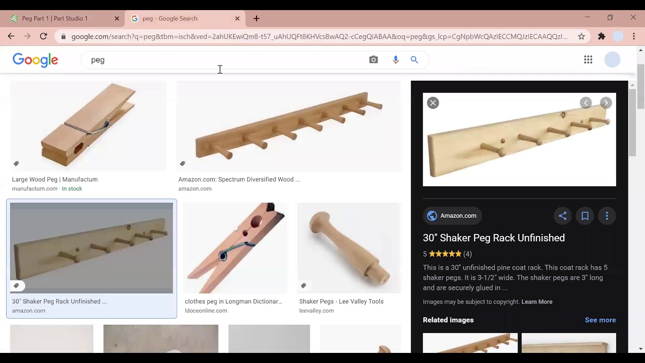 Onshape Tutorial 1: Wooden Peg