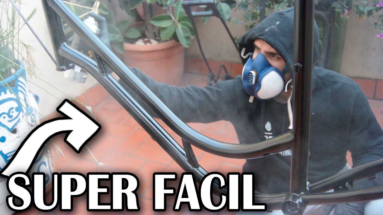 Como pintar BICICLETA con SPRAY Brillo en CASA  |  Como pintar bicicleta paso a paso FACIL y RAPIDO