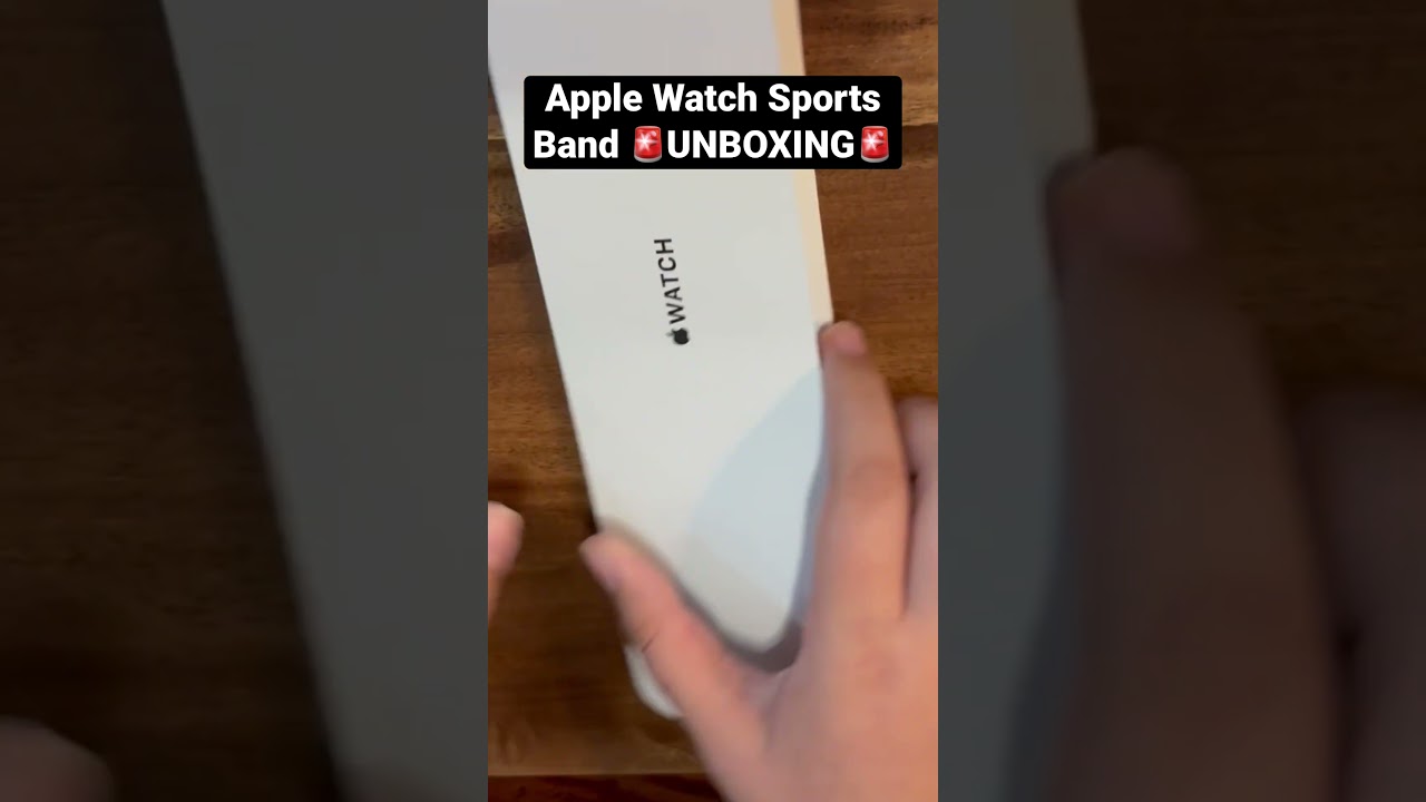 Apple Watch Sports Band 🚨UNBOXING🚨 #applewatch #watch #applewatchunboxing #apple #unboxing #now