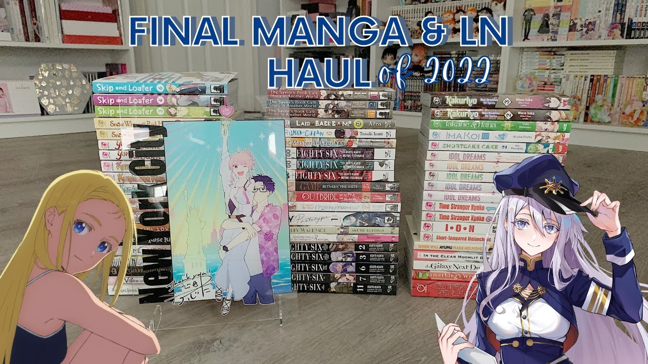 final manga and light novel haul of 2022 (50+ volumes!!) ✧