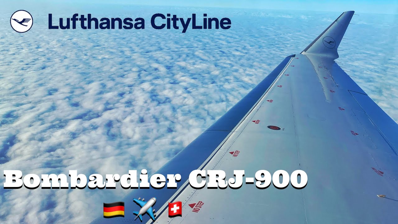 Lufthansa CityLine | CRJ-900 | Frankfurt(FRA) - Basel(BSL) (LH1204) #Lufthansa #crj900