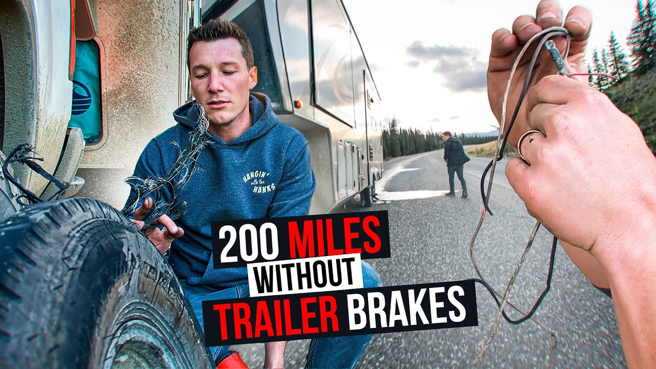 RV Brake FAILURE After Tire Blowout - Driving 200 Miles Without RV Brakes