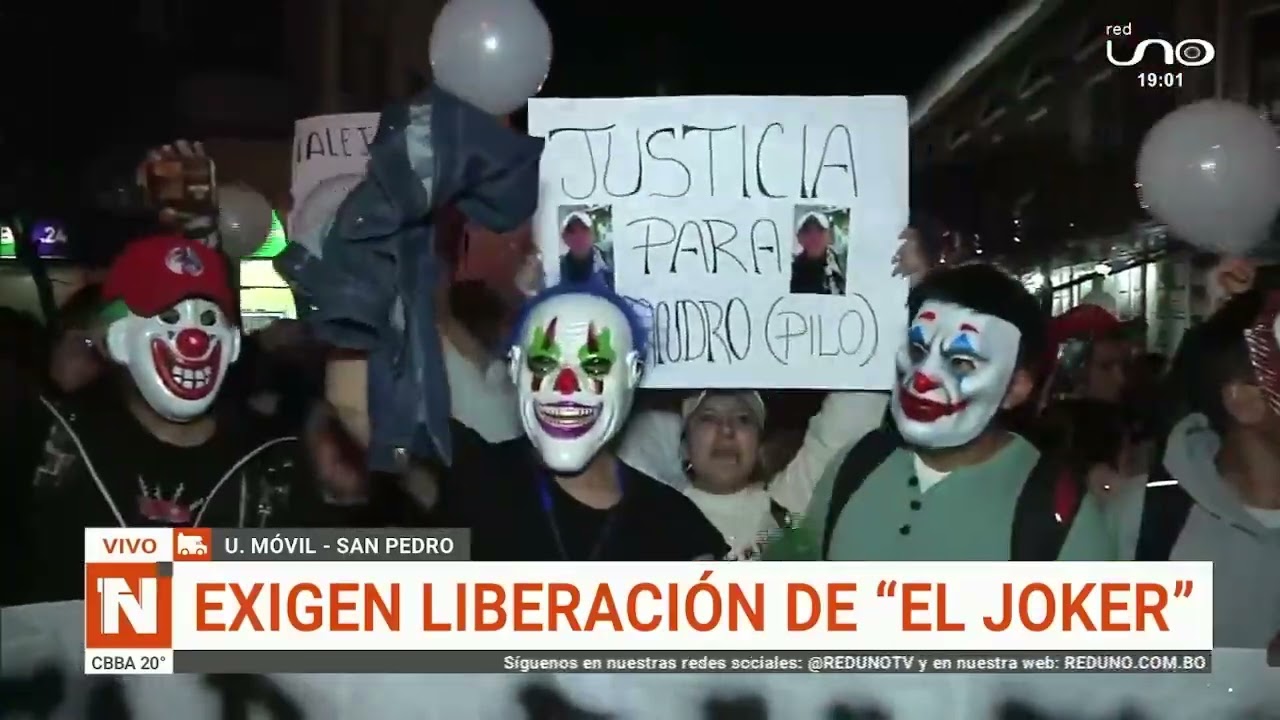 Marcha en apoyo al joven disfrazado de 'Joker'