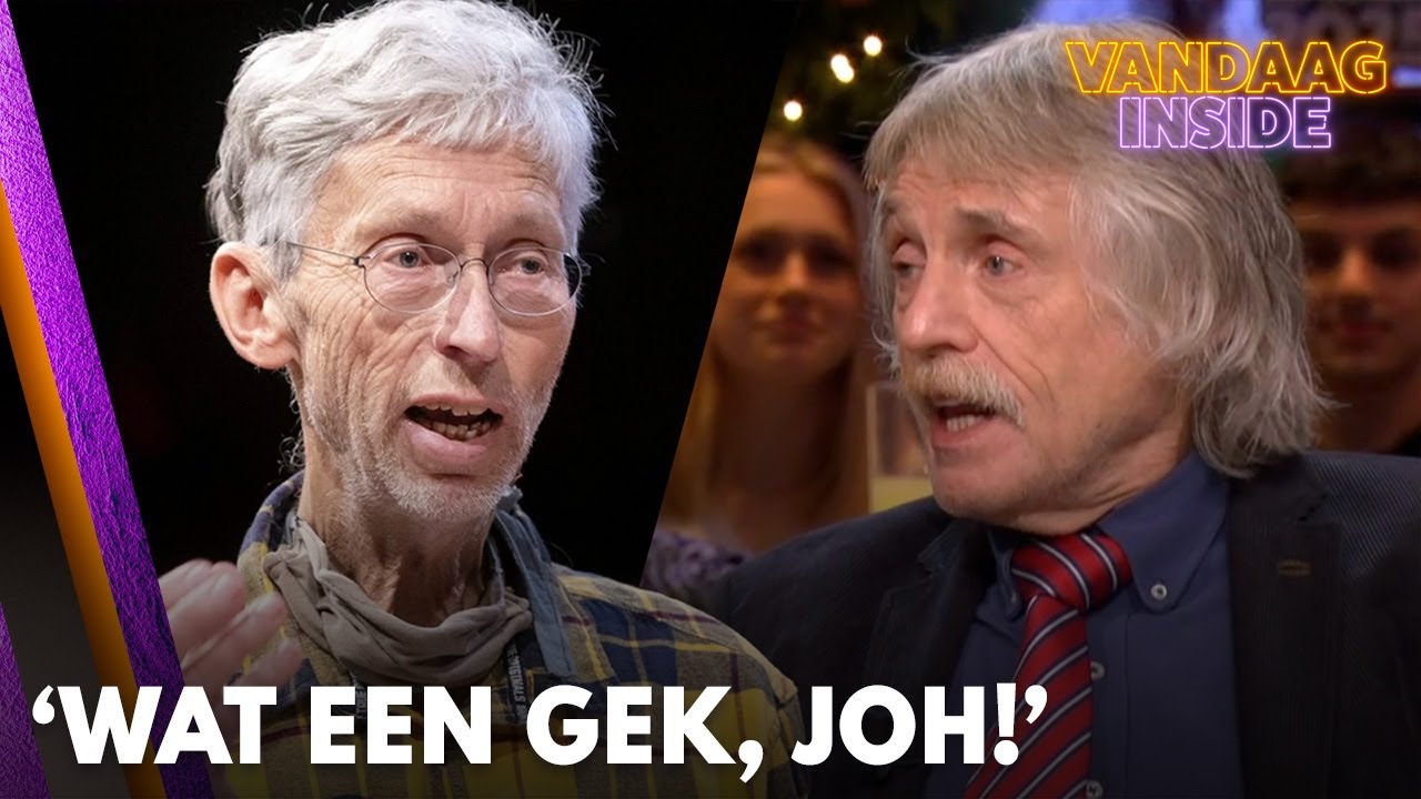 Johan Derksen over 'overjarige hippie' Johan Vollenbroek: 'Wat een gek, joh!' | VANDAAG INSIDE