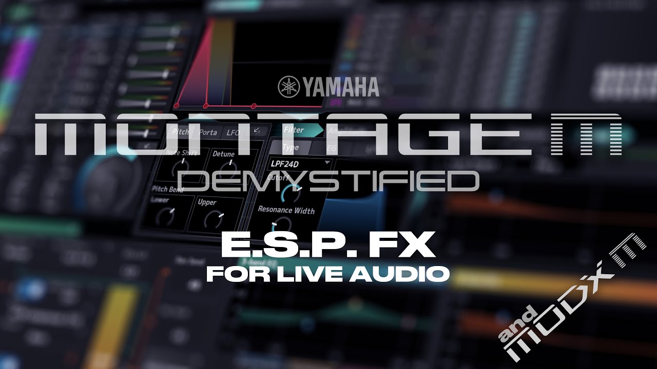 Using Yamaha MONTAGE / MODX M E.S.P. to process external audio in Ableton Live, Logic and Cubase