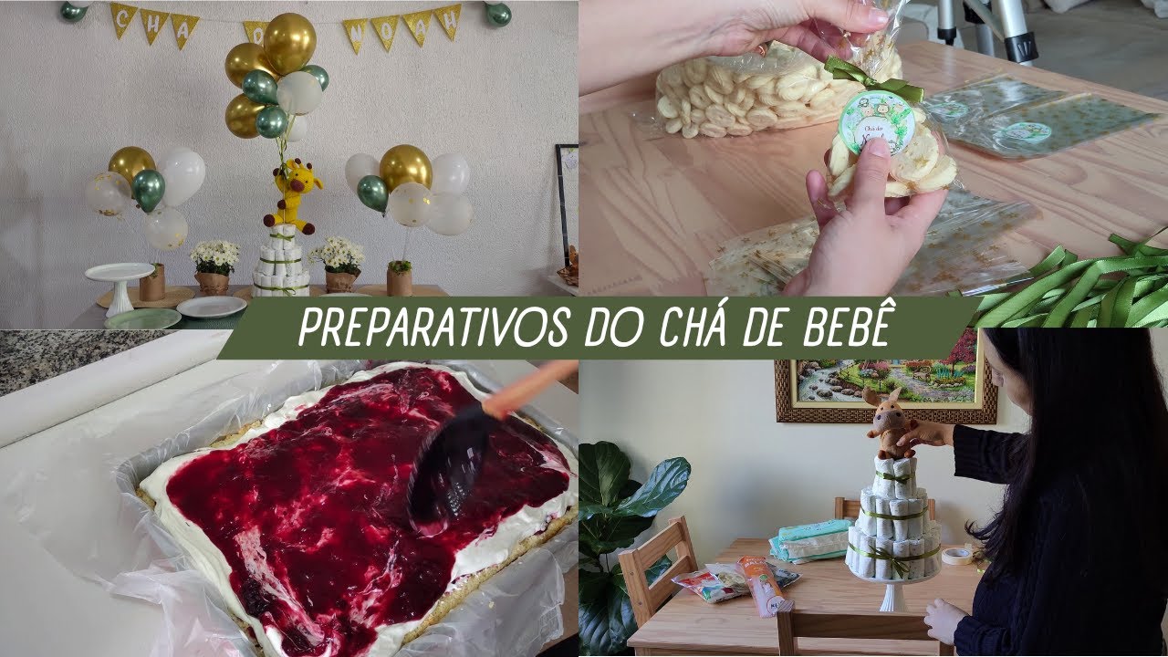 Chá de bebê: receita de bolo de frutas vermelhas, lembrancinhas e decor, preparativos da festa